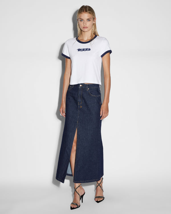 Ksubi Swerve Skirt Legacy DENIM