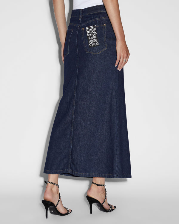 Ksubi Swerve Skirt Legacy DENIM