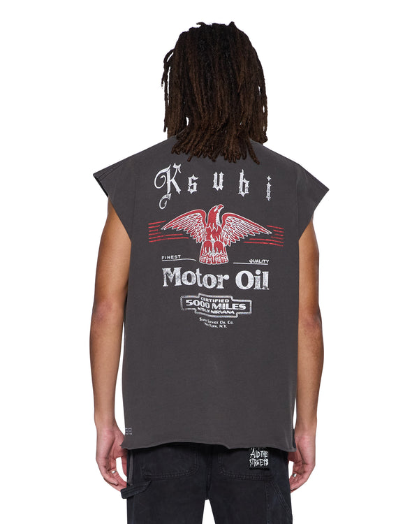 ksubi truckstop eckess cutoff faded black CHARCOAL