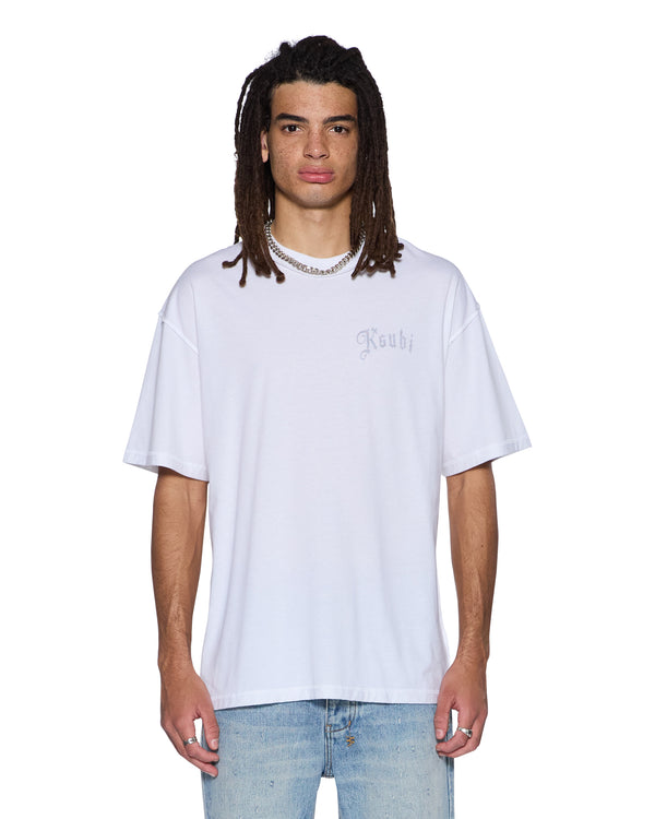 Ksubi Truckstop Eckess Ss Tee Slub White WHITE