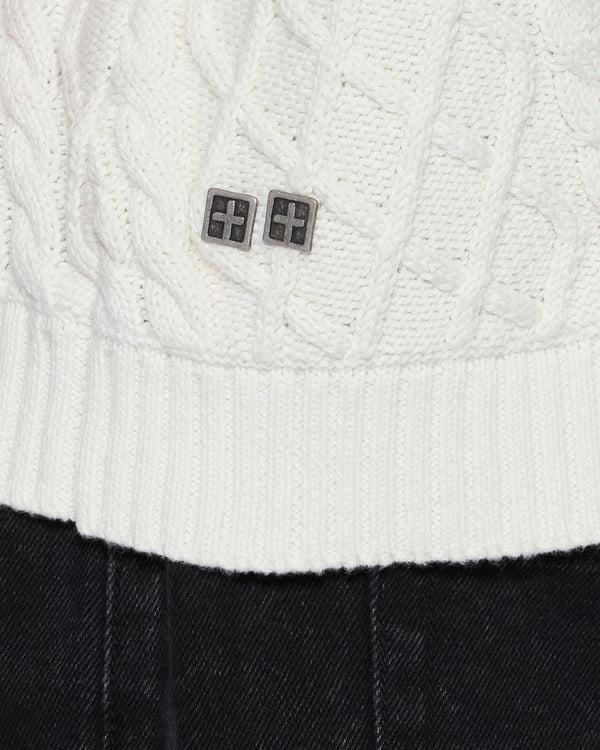 Ksubi Turncable Knit Vest Vintage White WHITE