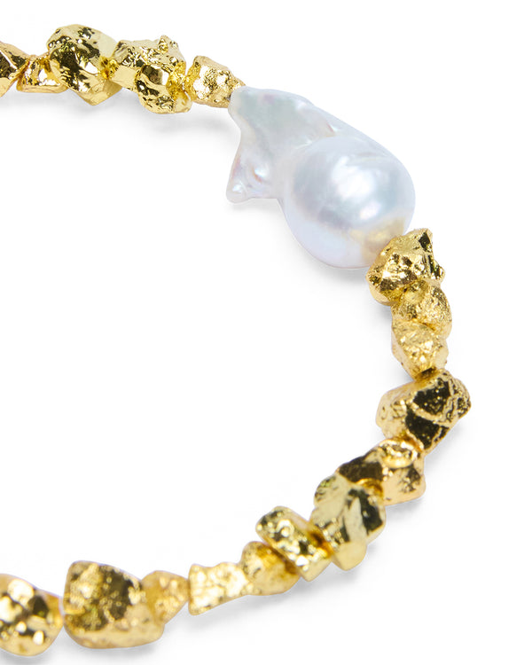 Ksubi Uncut Gold Brcaelet