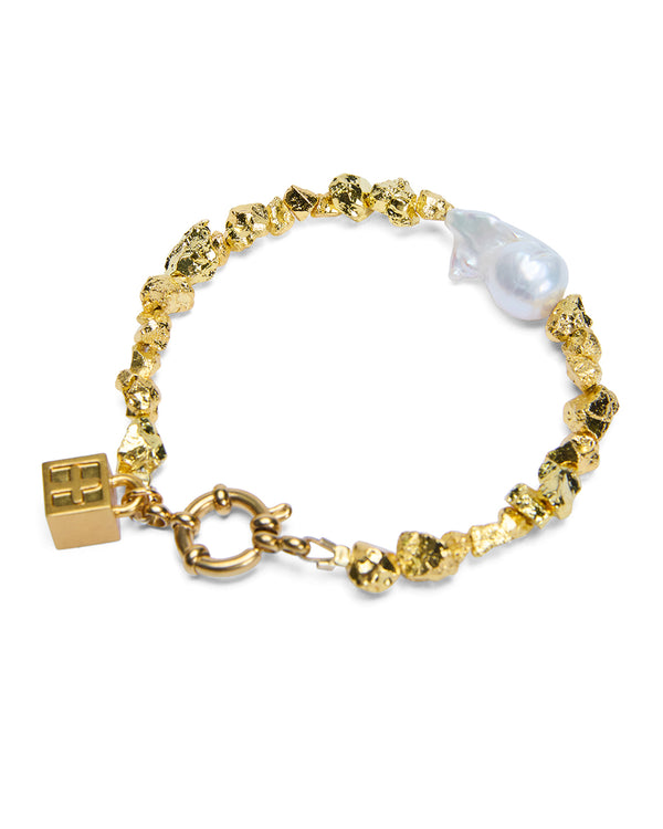 Ksubi Uncut Gold Brcaelet