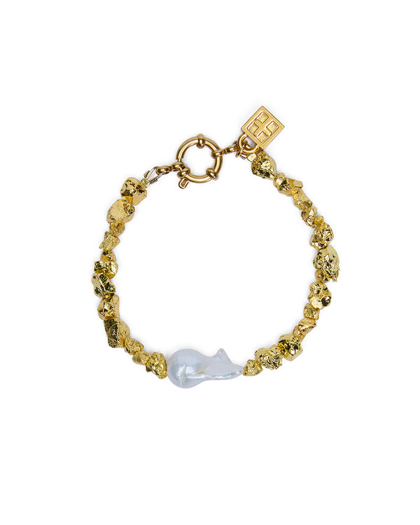 ksubi uncut gold brcaelet