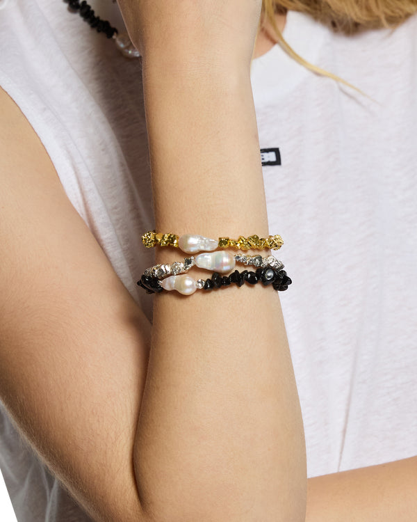 Ksubi Uncut Silver Bracelet