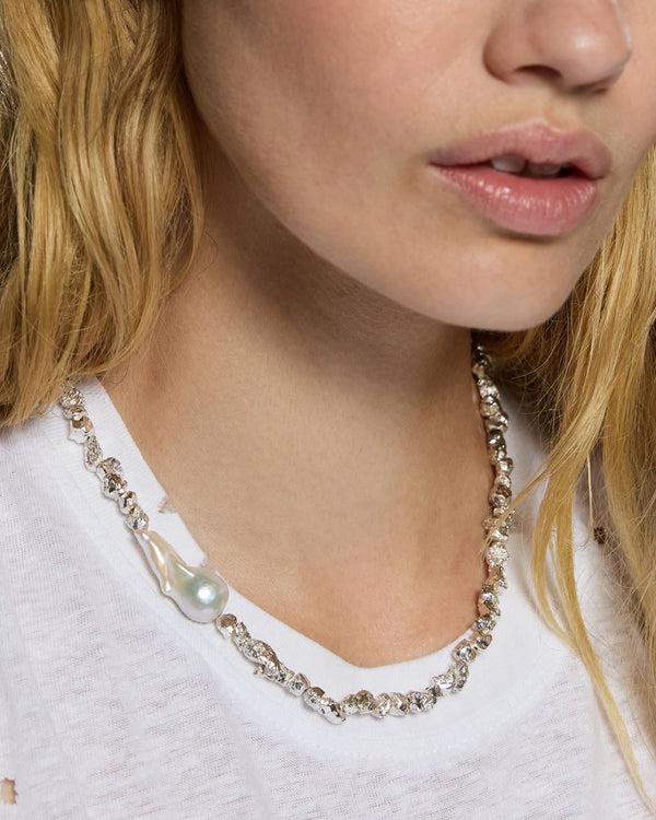 Ksubi Uncut Silver Choker