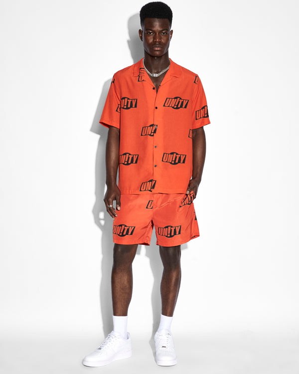 Ksubi Unity Sign Resort Ss Shirt Orange ORANGE