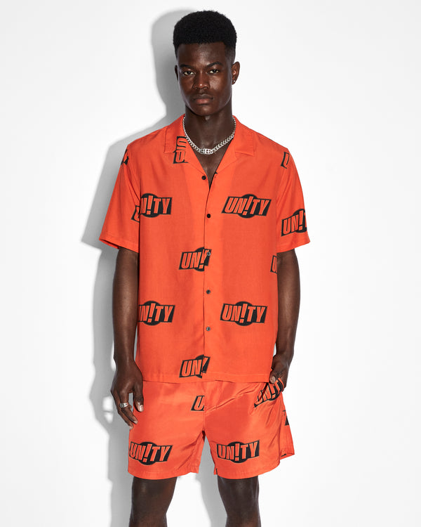 Ksubi Unity Sign Resort Ss Shirt Orange ORANGE