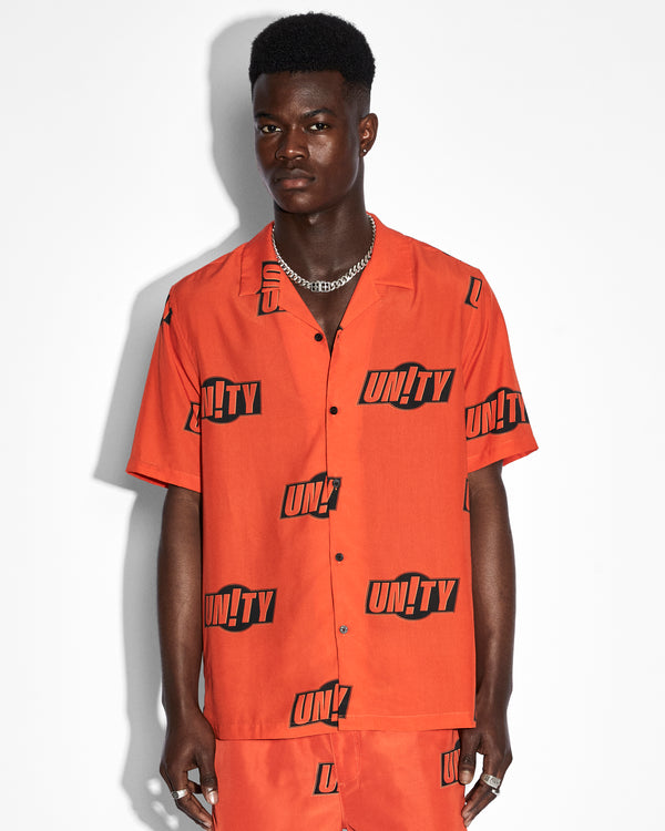 ksubi unity sign resort ss shirt orange ORANGE