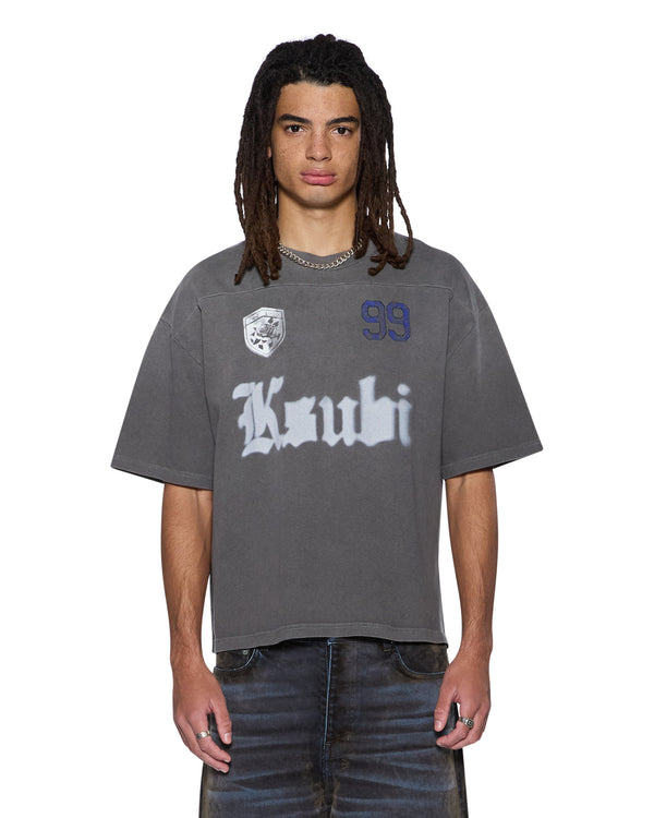 Ksubi Utopia Halen Raglan Ss Tee Charcoal Charcoal