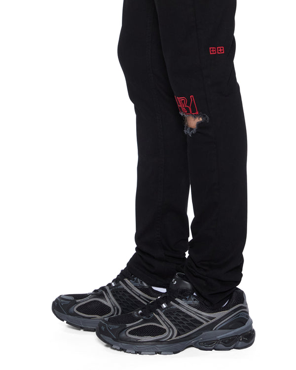 Ksubi Van Winkle Laid Black Sting BLACK