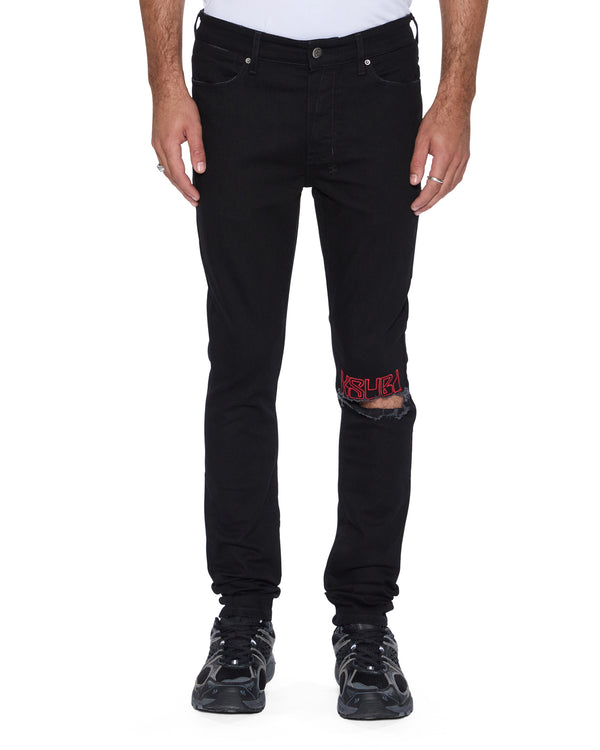 ksubi van winkle laid black sting BLACK