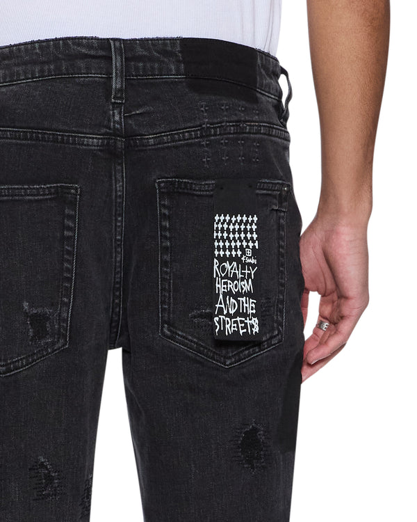 Ksubi Van Winkle Led Black Rockstar Repair BLACK