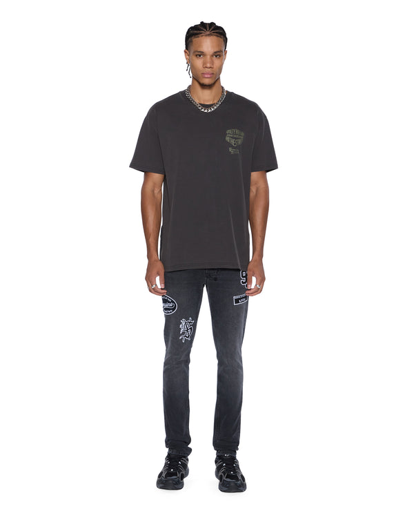 Ksubi Van Winkle Roadhouse Black Patched BLACK