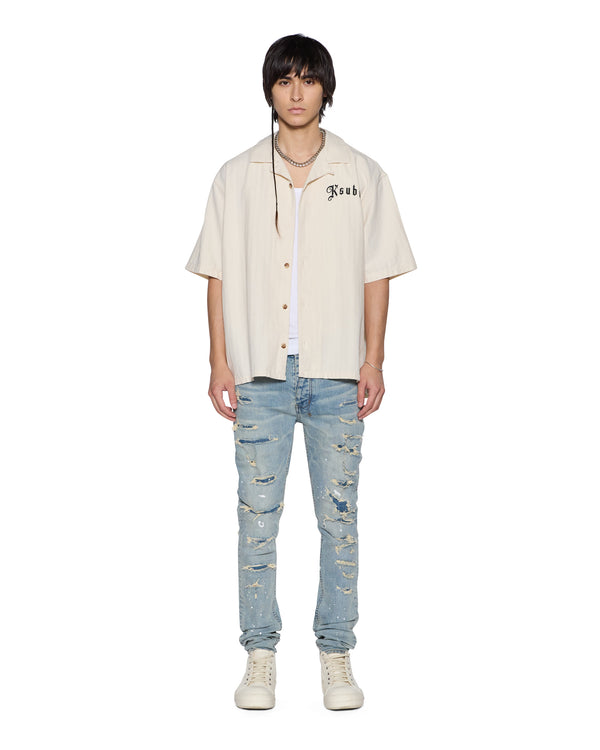 Ksubi Van Winkle Scatter Blue DENIM