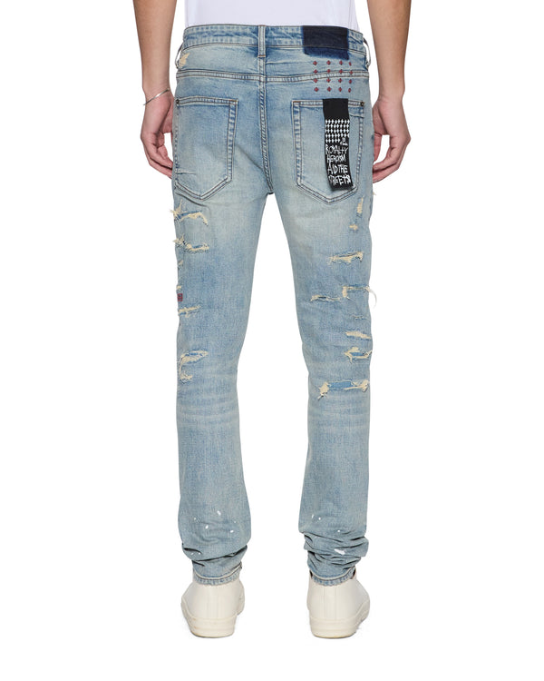 Ksubi Van Winkle Scatter Blue DENIM