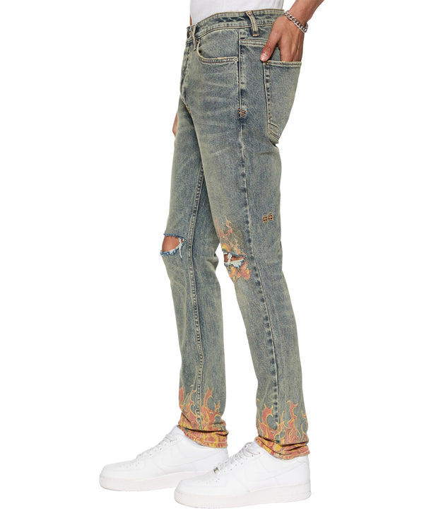 Ksubi Van Winkle Stage Dive Trashed Denim
