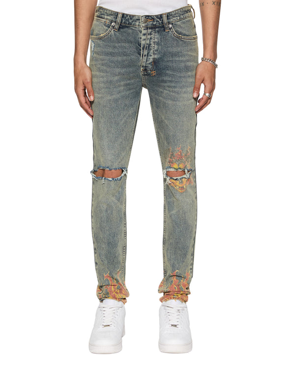 ksubi van winkle stage dive trashed Denim