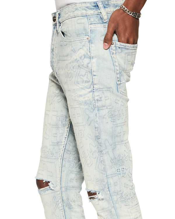 Ksubi Van Winkle Stencil Legacy DENIM