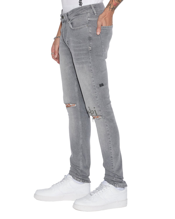 Ksubi Van Winkle Thrifted GREY