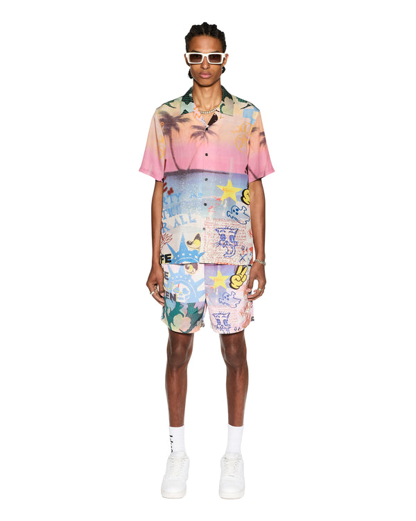 Ksubi Vandals Resort Ss Shirt Multi MULTI COLOUR