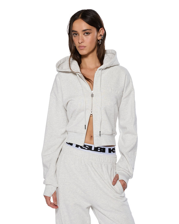 ksubi sott origin hoodie snow marle Light Grey Marle