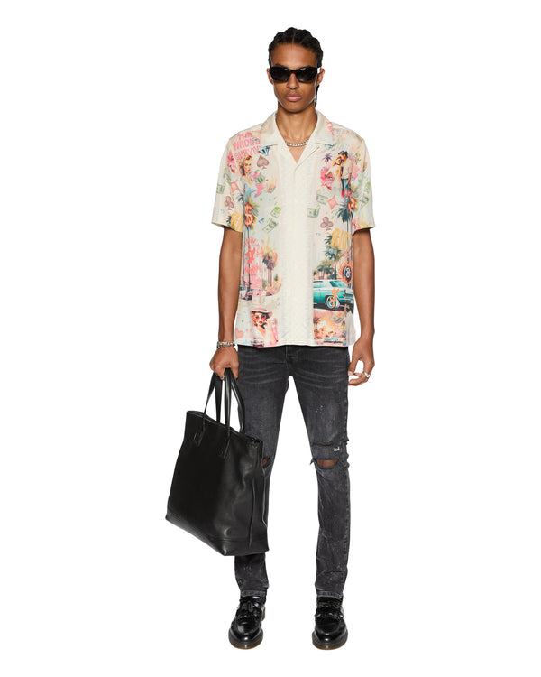Ksubi World Order Resort Ss Shirt Multi Multi Colour