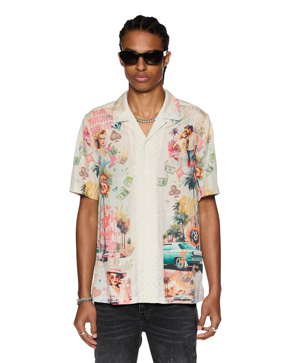 ksubi world order resort ss shirt multi Multi Colour