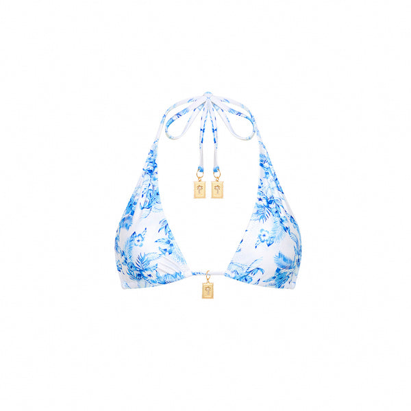 kulani kinis Classic Tie Halter Bikini Top - Vintage Paradise