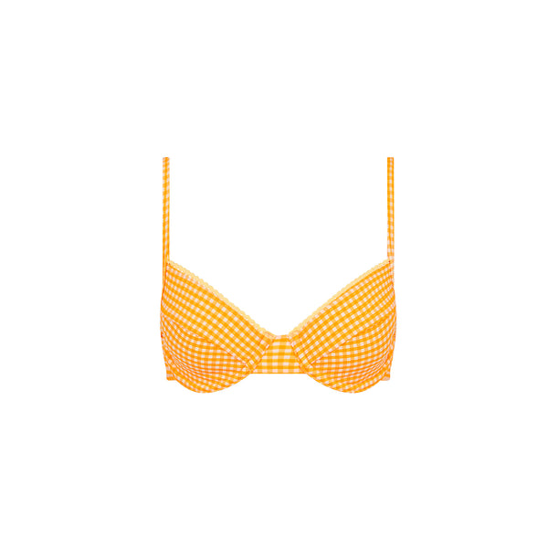 kulani kinis Decorative Ditzy Underwire Bikini Top - Orange Cream