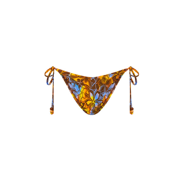 kulani kinis Dipped Cheeky Tie Bikini Bottom - Frangipani Fizz
