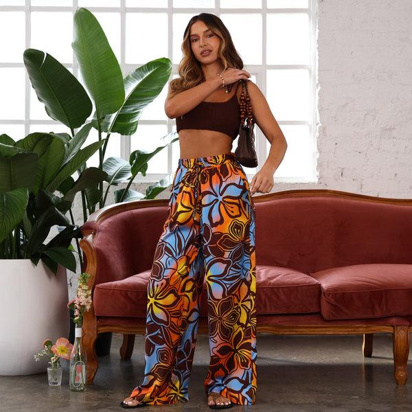 Kulani Kinis Draw String Resort Pants - Frangipani Fizz