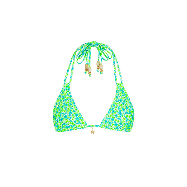 kulani kinis Halter Bralette Bikini Top - Apple Blossom