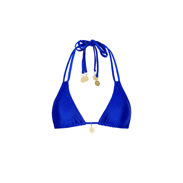 kulani kinis Halter Bralette Bikini Top - Blue Lagoon