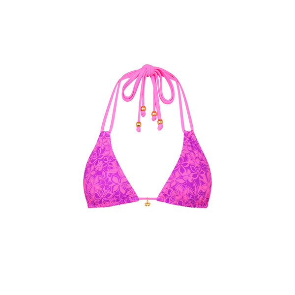 kulani kinis Halter Bralette Bikini Top - Bubble Berry