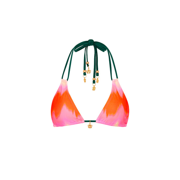 kulani kinis Halter Bralette Bikini Top - Strawberry Vanilla