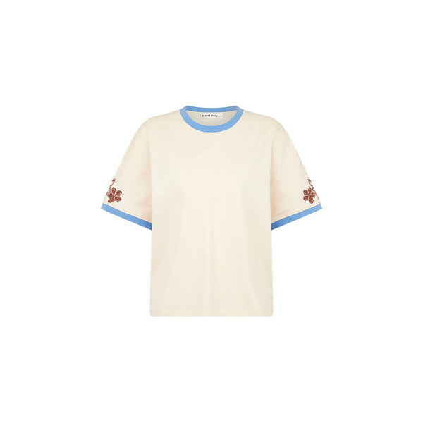 kulani kinis Boyfriend Bind Tee - Frangipani Fizz