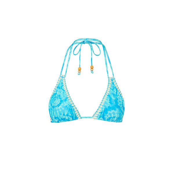 kulani kinis Crochet Halter Bikini Top - Starry Seas
