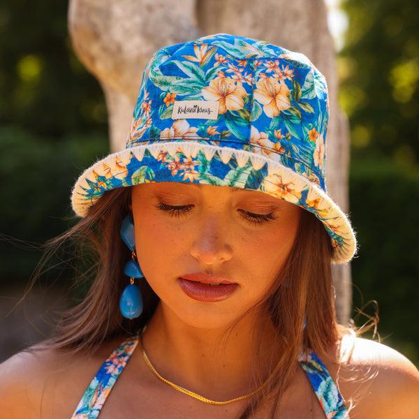 Kulani Kinis Crochet Trim Bucket Hat - Tropez Tides