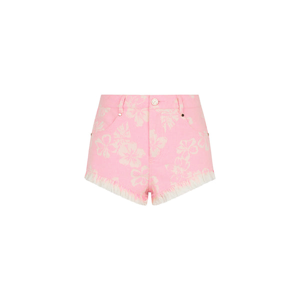 kulani kinis Frayed Jean Shorts - Pixie Denim