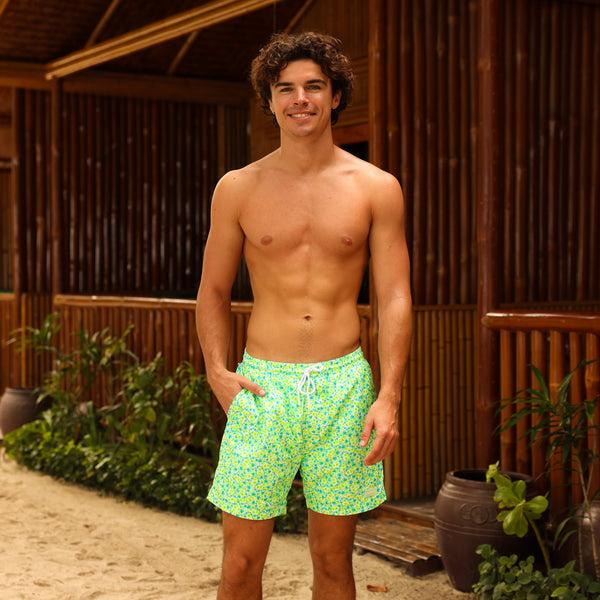 Kulani Kinis Men's Swim Trunks - Apple Blossom