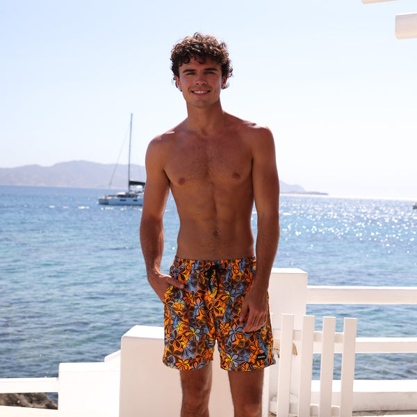 Kulani Kinis Men's Swim Trunks - Frangipani Fizz