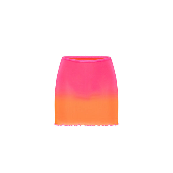 kulani kinis Mesh Mini Skirt - Tropical Heatwave