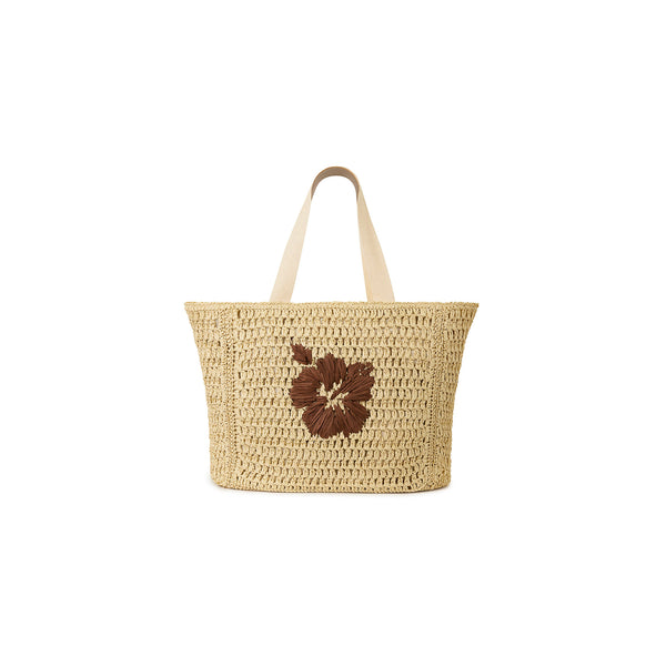 kulani kinis Straw Beach Tote Bag - Coco
