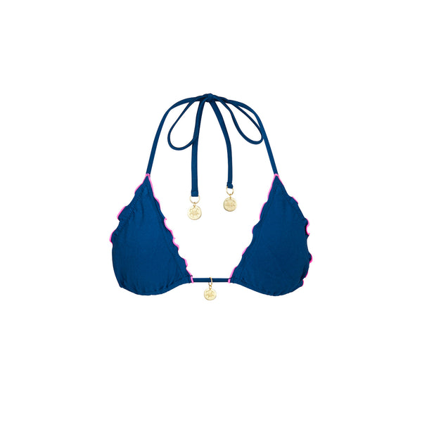 kulani kinis Lettuce Edge Bralette Bikini Top - Mystic Moon