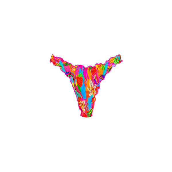 kulani kinis Lettuce Edge Thong Bikini Bottom - Havana Haven