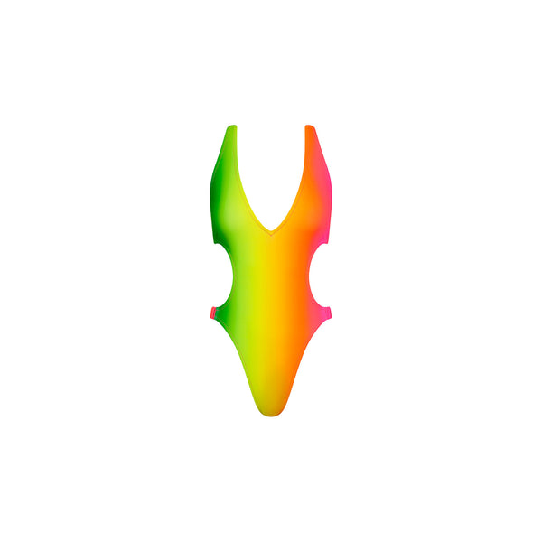 kulani kinis Plunge Halter Tie One Piece - Island Escape