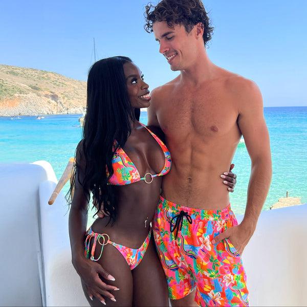 Kulani Kinis Ring Cheeky Tie Bikini Bottom - Havana Haven