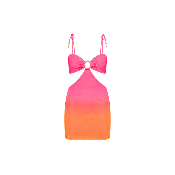 kulani kinis Ring Cut Out Mini Dress - Tropical Heatwave