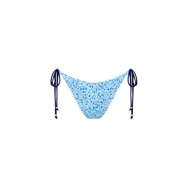 kulani kinis Shirred Dipped Cheeky Tie Bikini Bottom - Dream Flower
